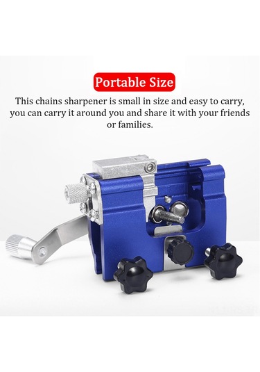 Reedark El İle Çalışan Portatif Zincir Bileme Aleti - Alüminyum Alaşımlı Pratik Testere Bileyici