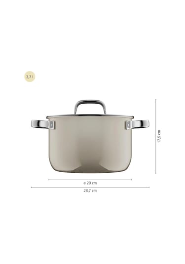 Wmf 3201114513 Fusiontec Tencere Seti Krem 4 Parça Macadamia