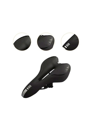 Suntek Dağ Bisikleti Koltuğu Yumuşak Bisiklet Siyah