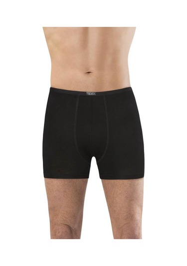 Kit İç Giyim Anıt 1273 Tekli Bambu Ve Likralı Erkek Boxer Siyah