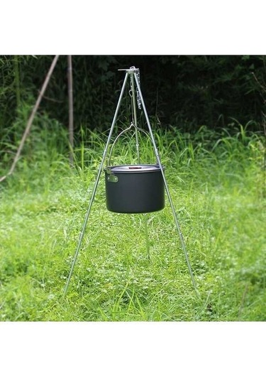 Wondernest Açık Kamp Pişirme Tripod, Asılı Pot, Dayanıklı Taşınabilir Şenlik Ateşi Tripod Çok Renkli Çok Renkli