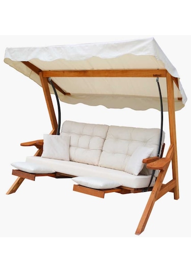 Bahçeci VENEDİK 2 Kişilik Salıncak Krem