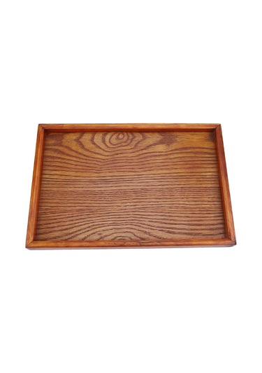 Servis Tepsisi, Dikdörtgen Ahşap Çay Tepsisi Otel Ev Mutfak Tepsileri Atıştırmalık Tepsisi Kahvaltı Tepsisi Gıda Saklama Kabı 30 20cm