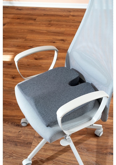 Ortopedik Eğimli Visco Minder Ofis Araba Koltuk Oturma Minderi 42x40x9x2 Cm