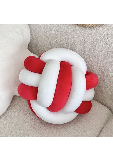 Tek Renkli Yastık, Üçlü İp Kristal Tüylü 22cm-27 Ekru