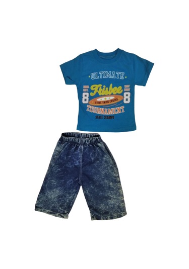 Erkek Çocuk Alt Üst Takım Mavi Ultumade Yazılı Mavi