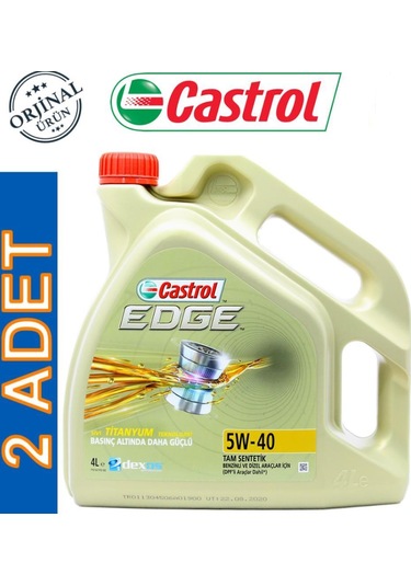 Castrol Edge Titanium 5W-40 Motor Yağı 2 x 4 L