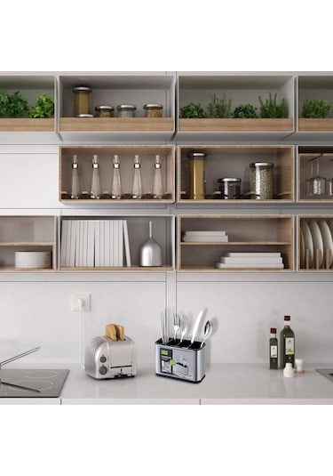 Geeroyoo 4 Katmanlı Paslanmaz Çelik Mutfak Eşyası Kurutma Rafı, Büyük Kapasiteli Bulaşık Organizatörü Siyah