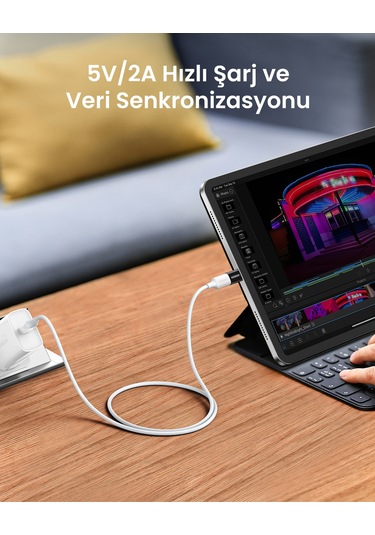 Ugreen Micro Usb To Type-c Dönüştürücü Adaptörü, Siyah, 30391