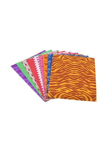 Bigpoint Simli Baskılı Eva 20x30cm Karışık 10'lu Paket