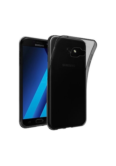Samsung Galaxy Uyumlu A5 2017 (A520) Kilif Soft Silikon Seffaf-Siyah Ark 161045702