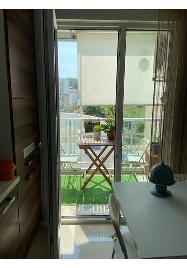 Yeşil Protokol Halı Özel Kesim Kaymaz Tabanlı Balkon Halısı (428912884)