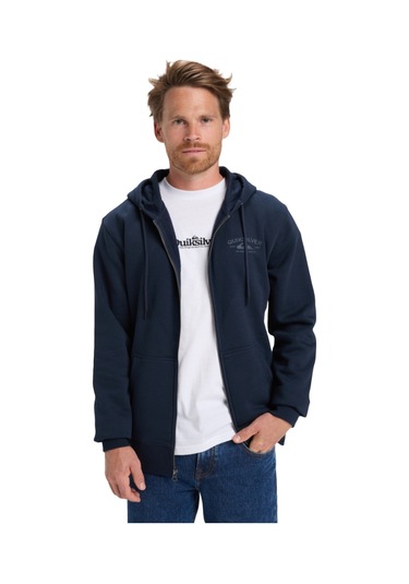 Quıksılver Zıp Hood Chest Logo 6800 Lacivert