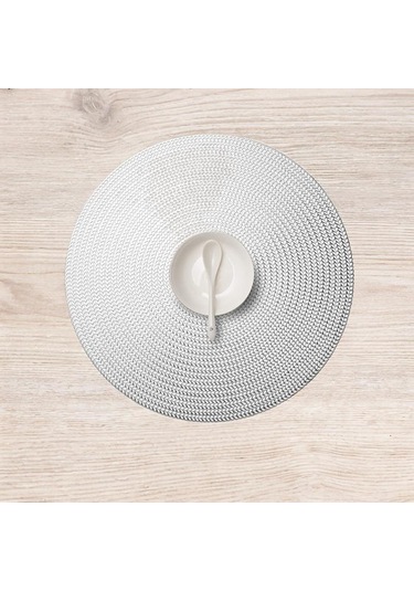 Suntek Yemek Masası Tezgah Masa Ayarı Için Yuvarlak Gümüş Gümüş