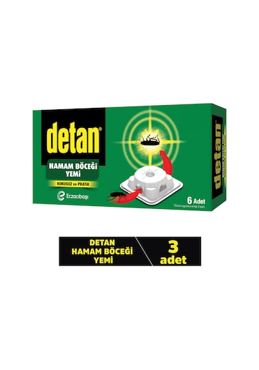 Detan Hamam Böceği Yemi 3 x 6'lı
