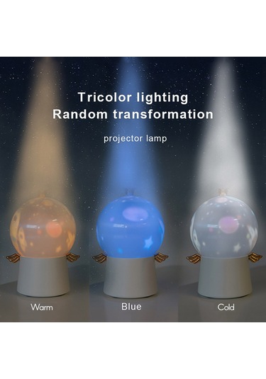 Neevoyu Çocuklar İçin 3'ü 1 Arada Müzikli Projektör Gece Lambası - 6 Tema Slider, 8 Piyano Şarkısı, Usb Şarjlı, Sıcak/soğuk Işık Seçenekleri