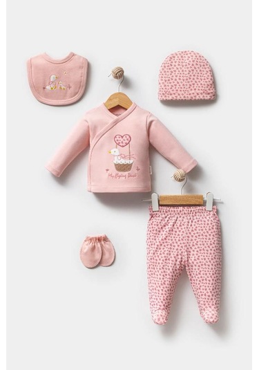Bebitof %100 Pamuk Sevimli Ördek Desenli 5 Parça Yenidoğan Hastane Çıkışı Zıbın Seti Bbtf.pmb.20219 Pembe Bebitof %100 Pamuk Sevimli Ördek Desenli 5 Parça Yenidoğan Hastane Çıkışı Zıbın Seti Bbtf.pmb.20219 Pembe