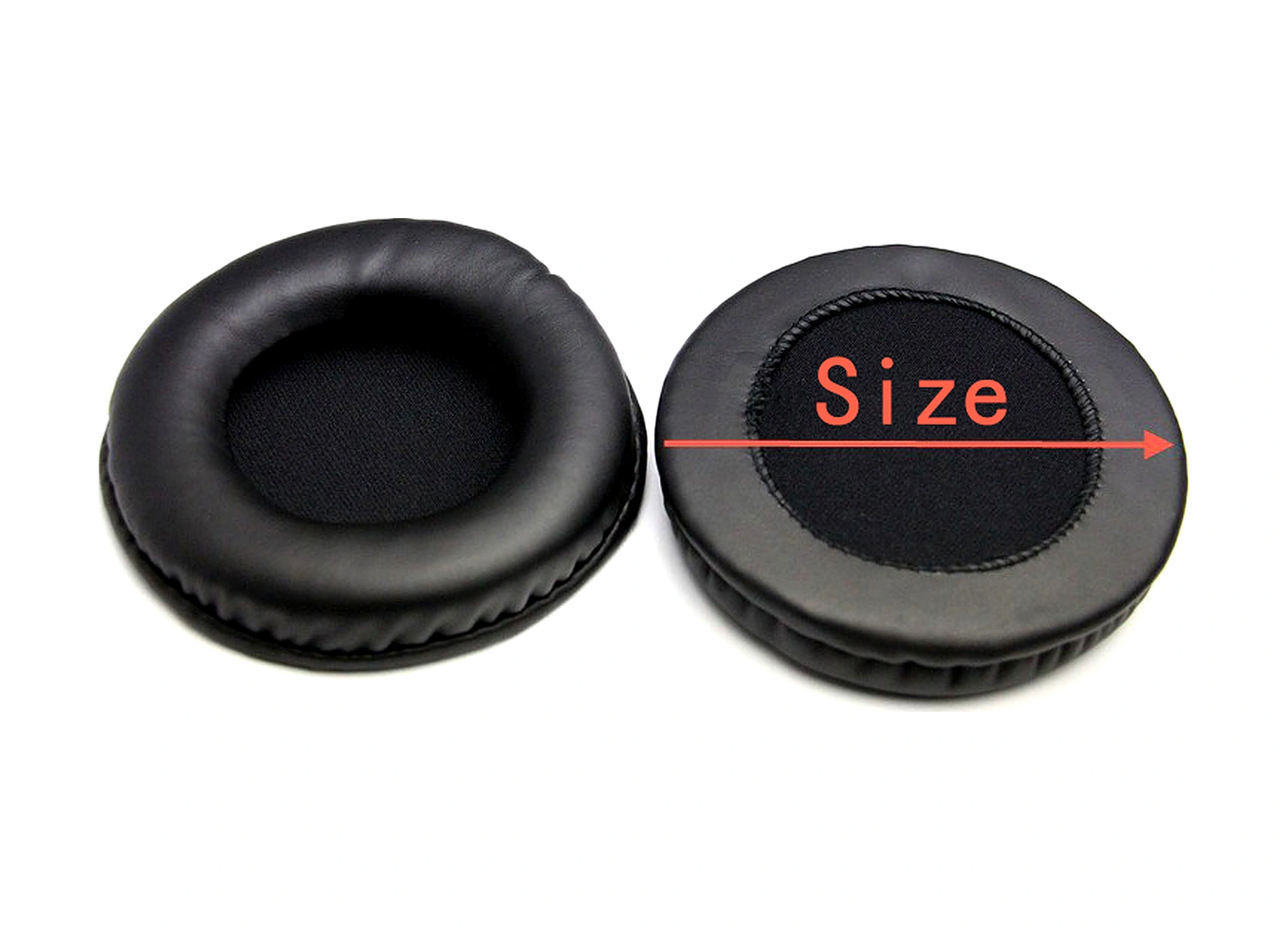 Qingmipy Koss Ksc35/ksc75 Uyumlu 50mm Pu Deri Hafıza Köpük Kulaklık Örtüsü - Siyah 1 Çift Siyah