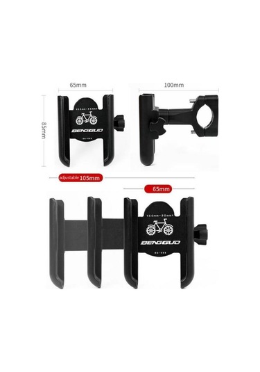 Forte Gt 360 Derece Bisiklet ve Motorsiklet Telefon Tutucu Xbyc 2 Siyah