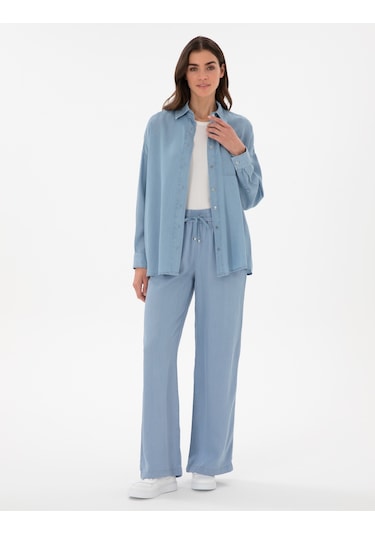 Pierre Cardin Kadın Mavi Pantolon Jean 50306767-vr036 Mavi