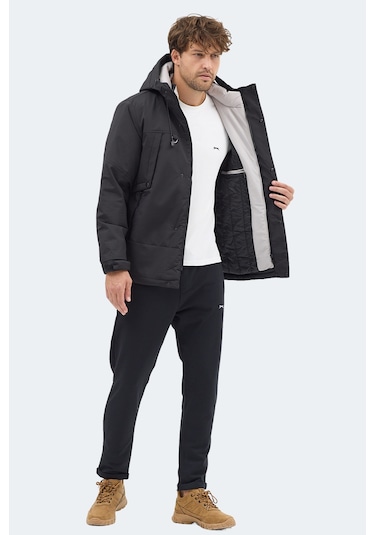 Slazenger Globe Erkek Siyah Mont & Kaban Siyah