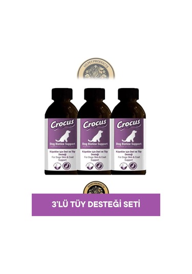 Crocus Köpek Tüy Sağlığı Damlası 3x100 Ml