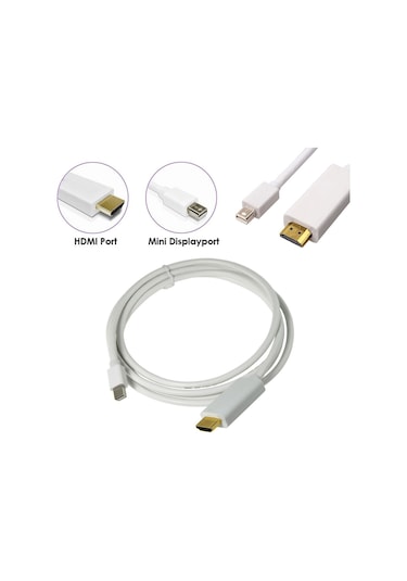 Mini Displayport Thunderbolt To Hdmi Kablo MacBook Uyumlu Görüntü 3Mt
