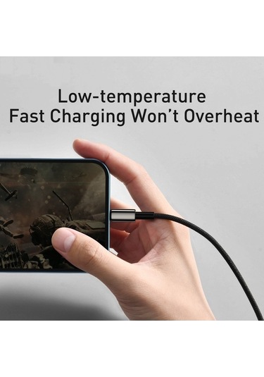 Pazly 1,5m 3,5a Baseus Camltwj-01 Usb 8 Pin + Usb-c + Mikro Usb Hızlı Şarj Veri Kablosu