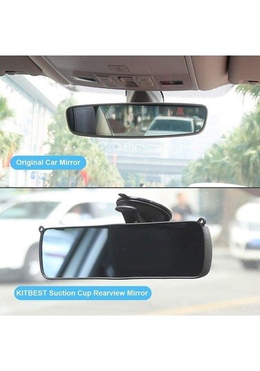 Novahub Arac Parlama Önleyici Dikiz Aynası Araba Kör Nokta Dikiz Aynası Vantuzlu 220x65mm Cn