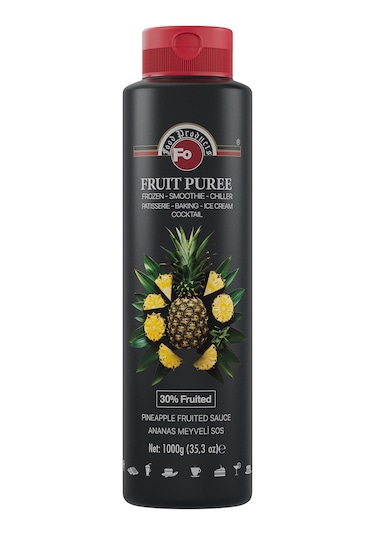 Fo Frozen Ananas Meyveli Püre Sos 1 KG