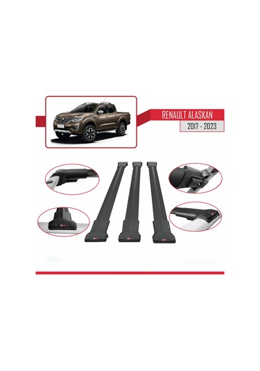 Renault Alaskan 2017-2023 Arası İle Uyumlu Fly Model Ara Atkı Tav
