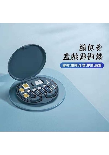 Willowhaven Beyaz 60w Hızlı Şarjlı Çok Fonksiyonlu Data Kablosu, Telefon Tutucu, Depolama Kutusu Seti