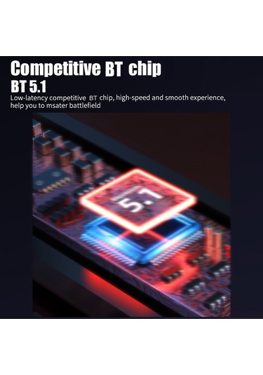 M28 Gerçek Kablosuz Stereo Kulaklıklar 2000mah Bt 5.1 Oyun Kulaklıkları 65ms Oyun Modu/güç Gösterimi Gürültü Engelleme Mikrofonlu Kulaklıklar