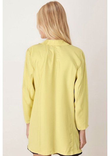 Armonika Kadın Fıstık Yeşili Cepli Oversize Ceket Arm-26k001005