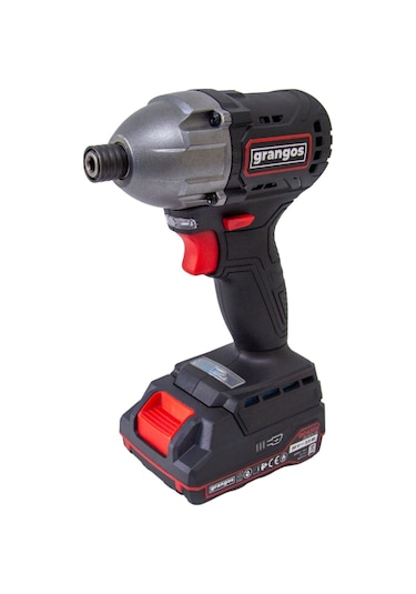 Grangos GCI20-T2 20V 2 Ah Çift Akülü Torklu Kömürsüz Darbeli Vidalama 1/4 F Hex 240 Nm