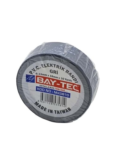 Bay-tec Elektrik Bandı Gri - 4 Adet