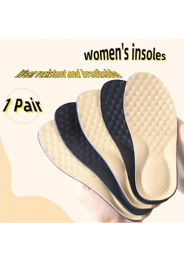 Fochsia Kadın Konforlu Tabanlık Esnek Spor Siyah 35-36 Destek Rahat