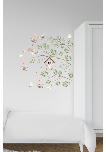 Kuş Evi Temalı Çocuk Odası Sticker Seti