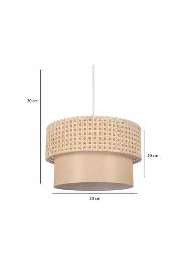 Rattan Serisi Örme Tasarım Sarkıt Hasır İç Kısım Salon Avize Yatak Odası Sarkıt