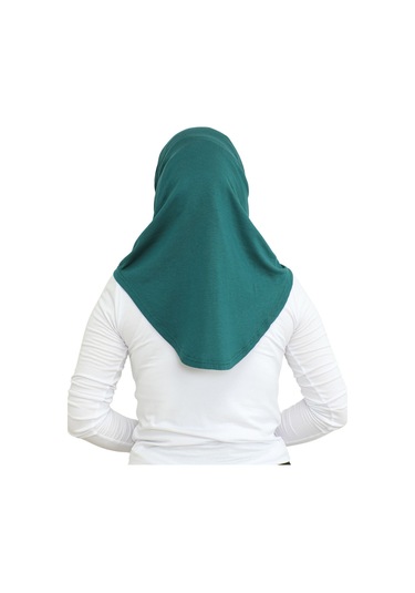 Spor Başörtüsü Kadın Hazır Giyim Türban Viskon Eşarp Şal - Zümrüt Yeşili Zümrüt