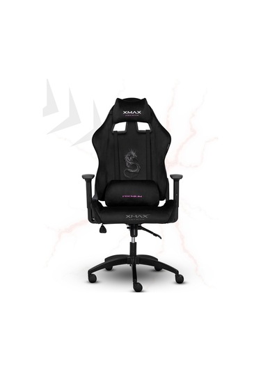 Rio Balerion Terletmez Kadife Kumaş Siyah Gaming Oyuncu Koltuğu - 12 Siyah