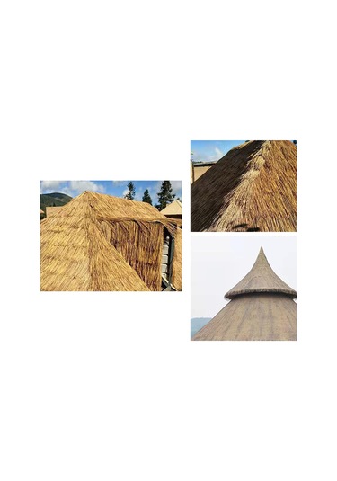 Suntek Sentetik Saman Çatı Saz Bahçe Veranda Kulübe Stil B