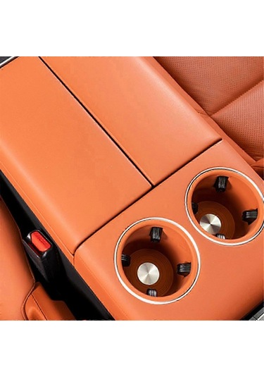 Lixiang L7 2022 2023 İç Mekan Modifikasyon Aksesuarları İçin Araç Arka Su Bardağı Silikon Pedi Turuncu