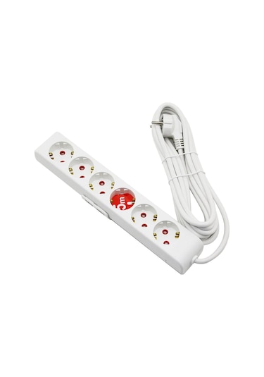 Rı-tech 6lı - 5mt Uzatma Kablo - Topraklı Grup Priz 001 175 610002 05 00 5365 Diğer