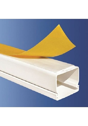 Mutlusan 16 x 16 MM Yapışkan Bantlı Kablo Kanalı 10 M