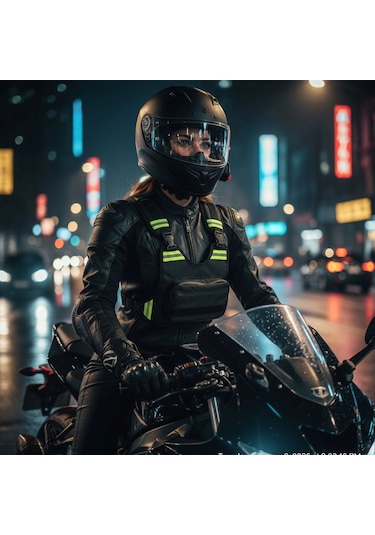 Vexo V110 Motosiklet Kurye Göğüs Çantası Tek Renk