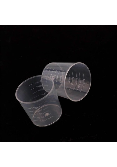 20 Adet 30 Ml Plastik Mezun Ölçüm Kabı Sıvı Konteyner Epoksi Yapma Aracı