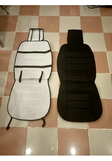 TERLETMEZ SİYAH RENK ÜNİVERSAL OTO KILIF KOLTUK MİNDERİ ÖN 2 TAKM