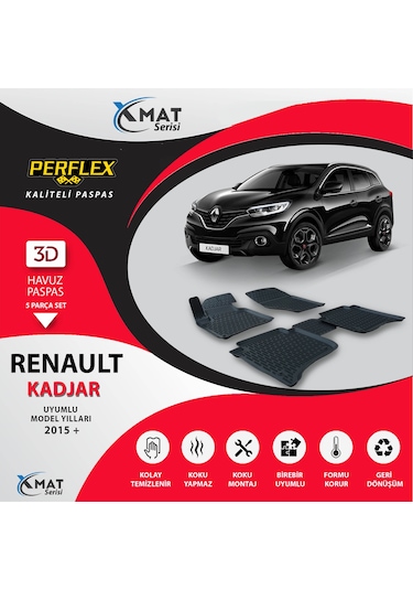 PASPAS 3D HAVUZLU X-MAT KADJAR 2015+ - PERFLEX PXM-RN28