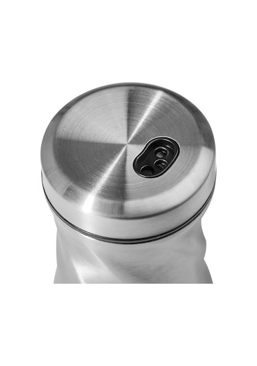 Nehir Burgulu Standlı 6 Parça Paslanmaz Çelik Baharatlık Seti